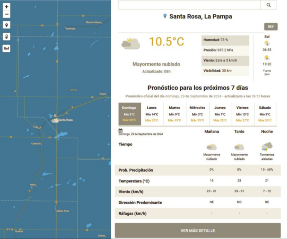 Conoce como estara el clima en el ultimo domingo de septiembre